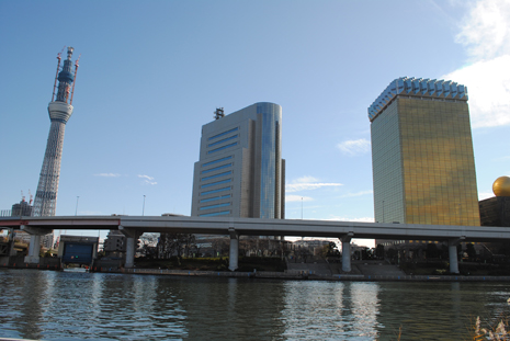 東京スカイツリーと朝日ビール本社